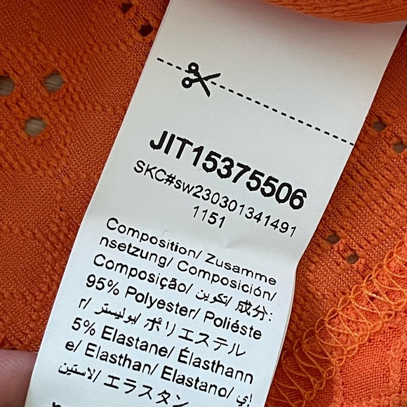 NWT Orange Eyelet Cami - Picture 4 of 5